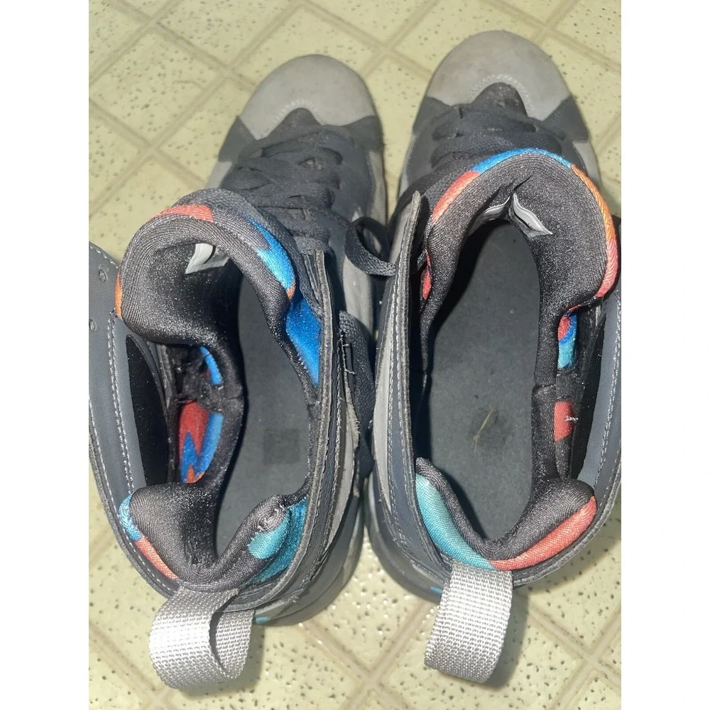 Jordan 7 Retro Barcelona Days Wolf‎ Grey Orange Blue - Size 10.5 - 304775-016